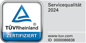 Autohaus Gunsch ist von TÜV Rheinland zertifiziert Bild mit Zertifikat von TÜV-Rheinland